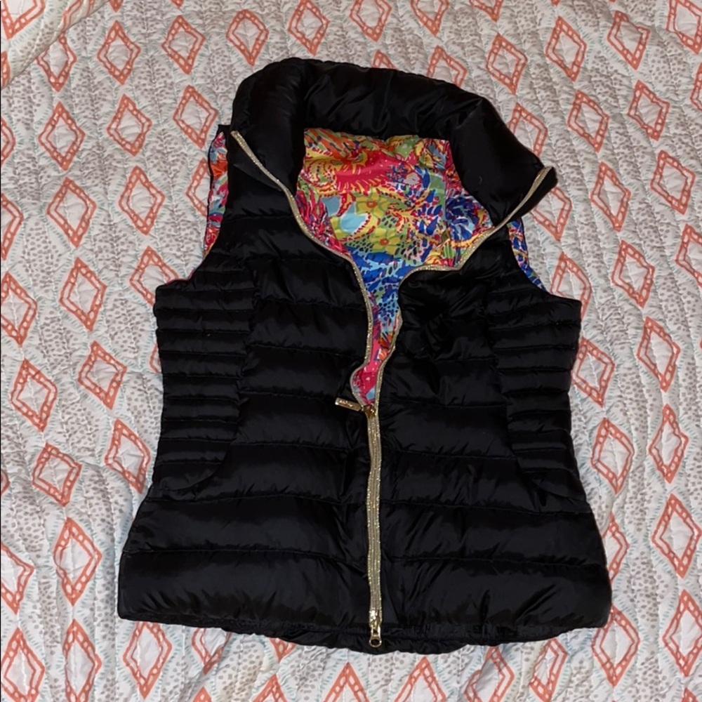 Lilly Pulitzer Black Vest